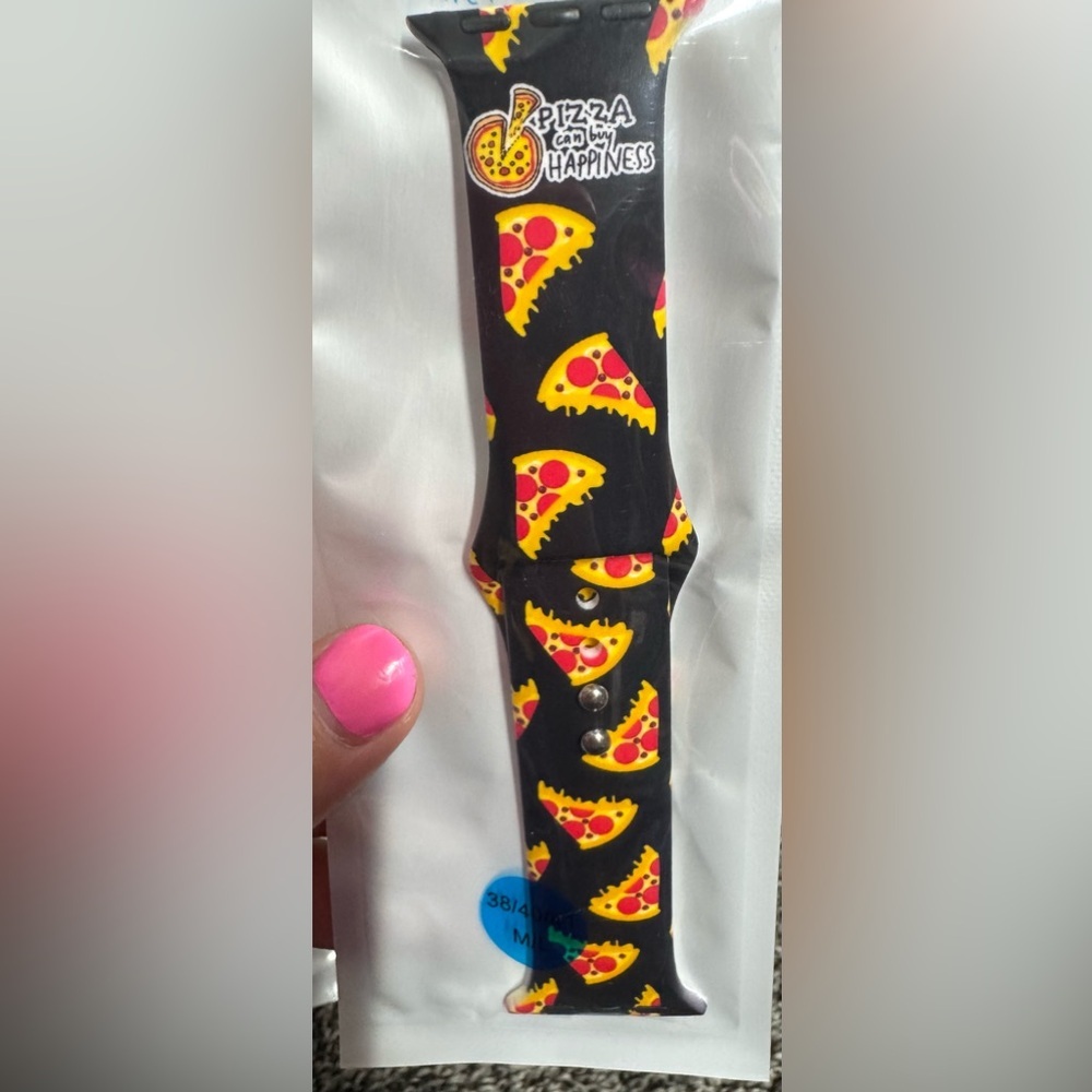 NEW pizza print watch band for apple watch